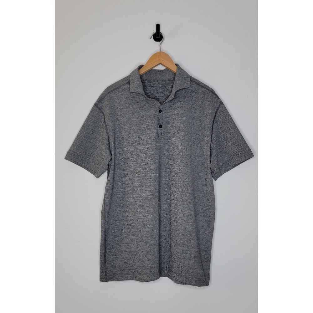 Lululemon Stretch Performance Polo Shirt Men's Size XL Gray
